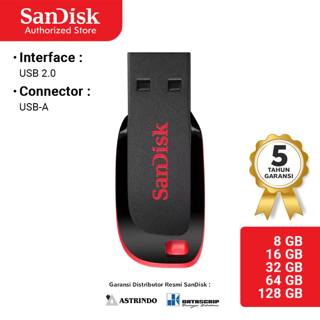 Flashdisk SanDisk 32GB Cruzer Blade CZ50
