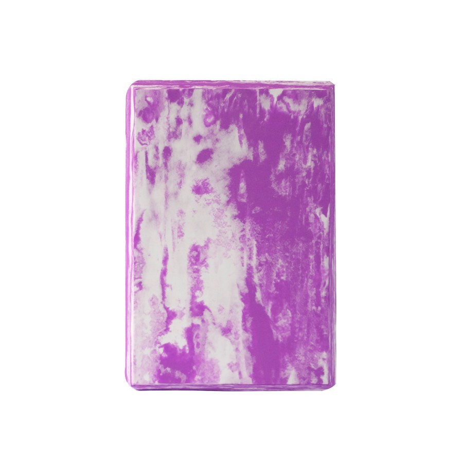 Yoga Foam Block – Lightweight and Supportive (Marble Purple)